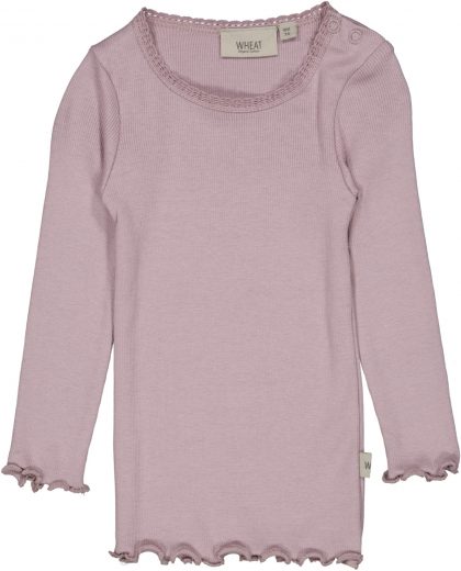 4151e-007 – Rib T-Shirt Lace LS – 1149 dusty lavender – Extra 0
