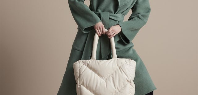 Mantel mit Bindegürtel in der neuen Trendfarbe Jade