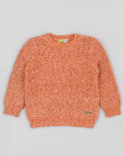 Losan Pulli Rippe gestrickt Orange